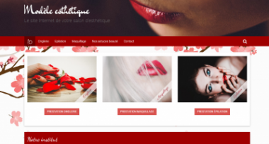 Site internet pour institut de beauté