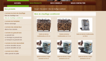 Site internet pour marchand de bois de chauffageSite internet pour marchand de bois de chauffage